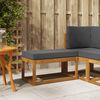 vidaXL Bancada de P&aacute;tio ao Ar Livre Natural 79 x 43 x 37 cm