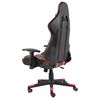 vidaXL Cadeira de gaming girat&oacute;ria PVC vermelho