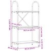 vidaXL Estante Carvalho Defumado 60 x 30 x 109 cm Madeira processada