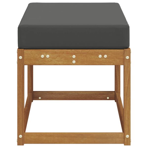 vidaXL Bancada de P&aacute;tio ao Ar Livre Natural 79 x 43 x 37 cm