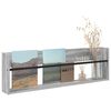 vidaXL Estante de Revistas Cinza Sonoma 100 x 12 x 30 cm