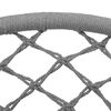vidaXL Cadeira de baloiço em rede 80 cm cinzento