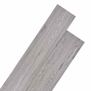 vidaXL Pranchas de Piso Cinza Escuro 5,26 m&sup2; 18 unid. PVC