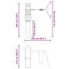 vidaXL Conjunto de brincar para exterior madeira de douglas maci&ccedil;a