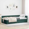 vidaXL Estrutura de Cama de Canto Verde Escuro 90 cm x 190 cm Veludo