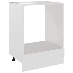 vidaXL Arm&aacute;rio para forno "Riga" 60x46x81,5cm derivados madeira branco
