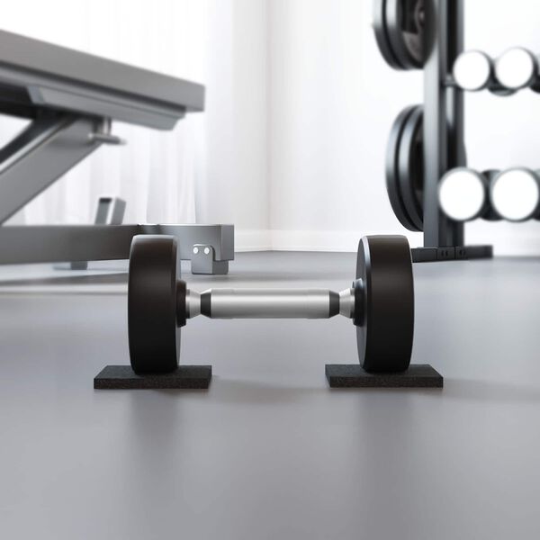 vidaXL Almofada de Borracha Preto Borracha