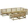 vidaXL 7 pcs conjunto sof&aacute;s jardim madeira de pinho impregnada