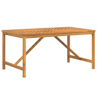 vidaXL Mesa de jantar para jardim 150x90x74cm madeira de acácia maciça