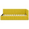 vidaXL Estrutura de Cama de Canto Amarelo 90 cm x 200 cm Veludo