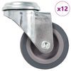 vidaXL 12 pcs rodas girat&oacute;rias com furo roscado 50 mm
