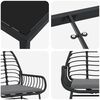 vidaXL Conjunto de Jantar para Jardim 5 pcs Preto vime PE