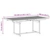vidaXL 7 pcs conjunto de jantar para jardim ac&aacute;cia maci&ccedil;a e textilene