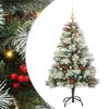vidaXL &Aacute;rvore de Natal Artificial Verde e branco 150 cm
