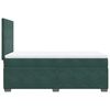 vidaXL Cama com molas/colch&atilde;o 90x190 cm veludo verde-escuro