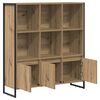 vidaXL Gabinete de Livros 2 pcs Carvalho Artesanal 99,5 x 30 x 108 cm