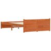 vidaXL Estrutura da Cama Marrom Cera 205.5 x 95.5 x 51 cm