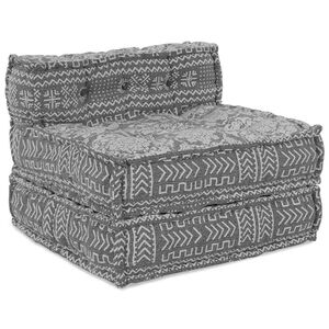 vidaXL Unidade de Sof&aacute; Modular Tecido Cinzento-claro 70 x 70 x 56 cm