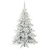 vidaXL &Aacute;rvore de Natal Articulada Artificial Branco 180 cm PVC e A&ccedil;o