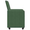 vidaXL Cadeiras de Jantar com rodas 2 pcs Cinza verde 57 x 66 x 94 cm