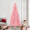 vidaXL &Aacute;rvore de Natal com 300 LEDs com suporte Rosa 240 cm PVC