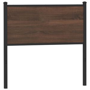 vidaXL Cabeceira de substitui&ccedil;&atilde;o 75 cm derivados madeira/a&ccedil;o carvalho castanho