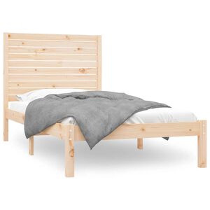 vidaXL Estrutura de cama 100x200 cm madeira maci&ccedil;o