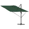 vidaXL Parasol Roma Verde 286 x 285 x 265 cm Poliéster e Alumínio