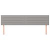 vidaXL Cabeceiras cinzento-claro 160x5x78/88 cm tecido