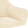 vidaXL Cadeira de baloi&ccedil;o veludo cor creme