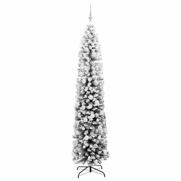 vidaXL &Aacute;rvore de Natal Artificial Verde 210 cm PVC e A&ccedil;o e Pl&aacute;stico