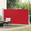 vidaXL Toldo lateral para p&aacute;tio/terra&ccedil;o 160 x 300 cm vermelho