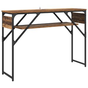 vidaXL MesadeConsola Madeira Antiga Derivados de Madeira 105x30x75cm
