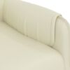 vidaXL Cadeira de massagens couro artificial cor creme