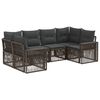 vidaXL Conjunto de Sof&aacute; de Jardim 6 unid. 6-N&uacute;mero de lugares