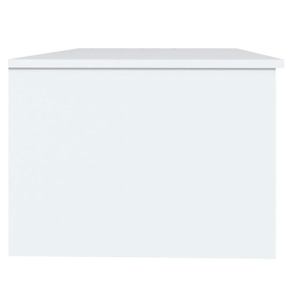 vidaXL Mesa de centro 102x50x36 cm madeira processada branco