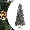 vidaXL &Aacute;rvore de Natal Artificial Verde 180 cm PVC, Pl&aacute;stico e A&ccedil;o