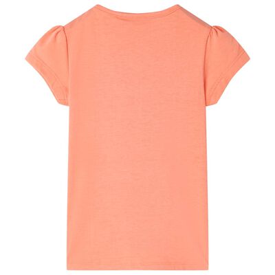 T-shirt para criança laranja-néon 92