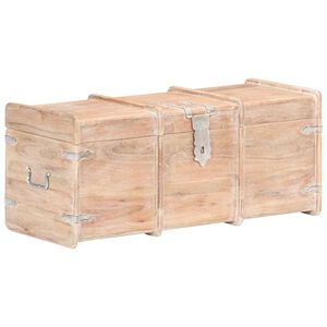 vidaXL Arca de arruma&ccedil;&atilde;o 90x40x40 cm madeira de ac&aacute;cia maci&ccedil;a