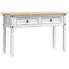 vidaXL Mesa de apoio CORONA Branco 115 x 46 x 73 cm