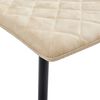 vidaXL Cadeiras de jantar 2 pcs couro artificial cor creme
