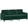 vidaXL 2 pcs conjunto de sof&aacute;s veludo verde-escuro