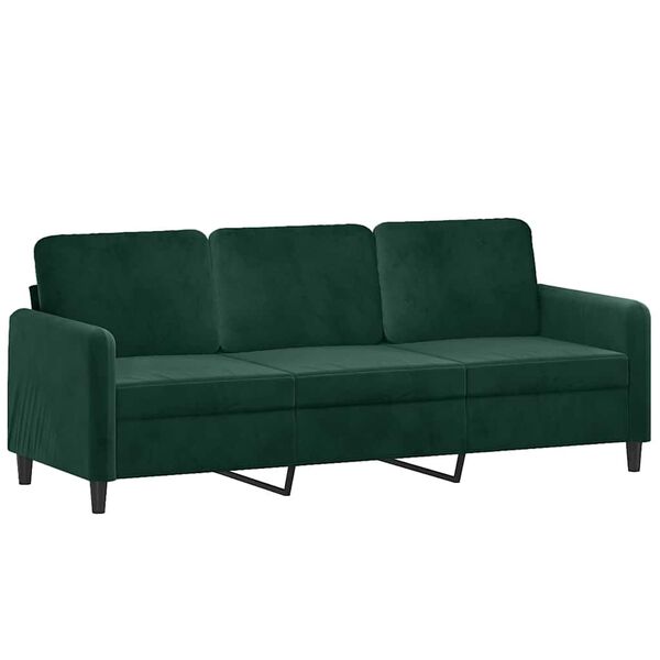 vidaXL 2 pcs conjunto de sof&aacute;s veludo verde-escuro