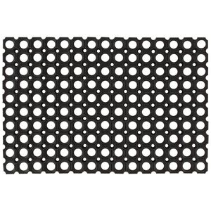 vidaXL Tapete de porta retangular 40x60 cm borracha