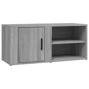 vidaXL M&oacute;vel de TV 80x31,5x36 cm derivados de madeira cinzento sonoma