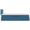 vidaXL Cama com Armazenamento Azul Escuro 90 x 190 cm Veludo