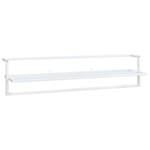 vidaXL Toalheiro 95x25x22 cm ferro branco