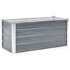vidaXL Canteiro elevado de jardim a&ccedil;o galvanizado 100x40x45cm cinzento