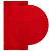 vidaXL Tapete pelo curto macio e lav&aacute;vel HUARTE 100x200 cm vermelho
