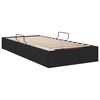 vidaXL Cama com Armazenamento com colch&atilde;o Preto 90 x 190 cm tecido
